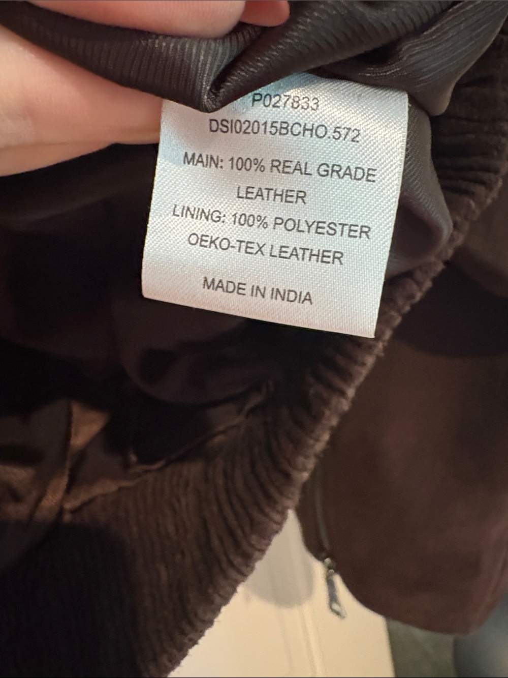 Dissh dalton suede bomber jacket in bitter chocolate never worn size US 4 - Picture 6 of 8